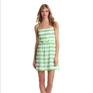 Lilly Pulitzer Green Striped Dress Summer Resort